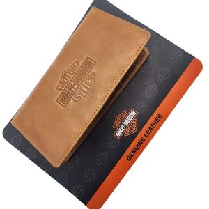 Harley-Davidson Tan Key Card‎ Holder Leather Accessory
